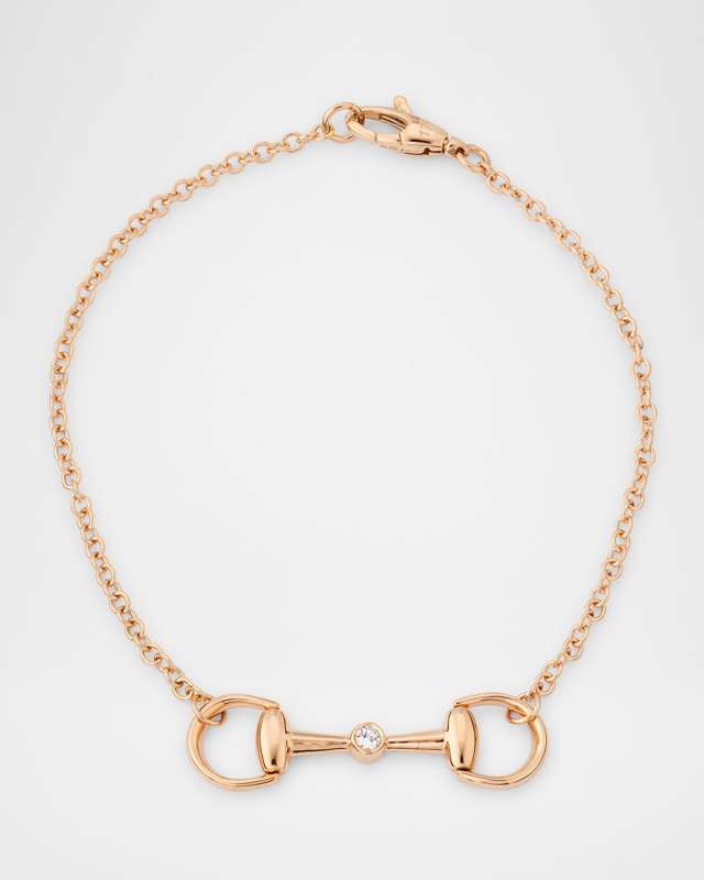 Small Horsebit Diamond Bracelet